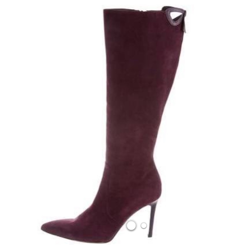 Valentino Suede Knee-High Boots